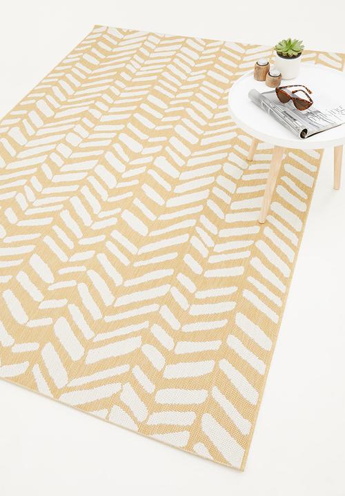 Hertex Haus - Chevy woven outdoor rug - lemon
