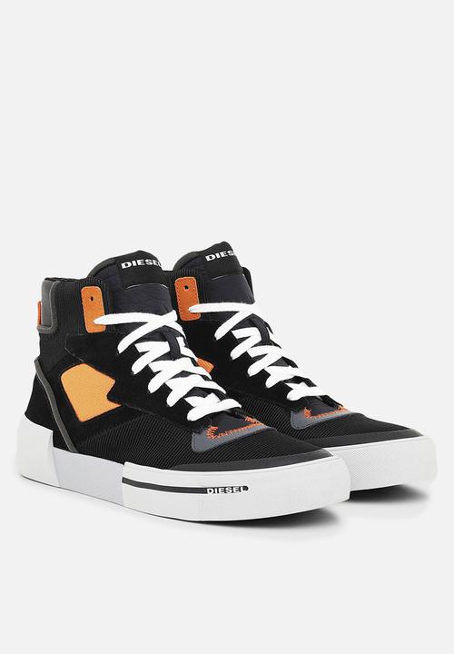 Diesel  - S-dese ms sneakers - black/flame orange