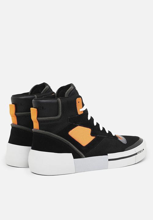Diesel  - S-dese ms sneakers - black/flame orange