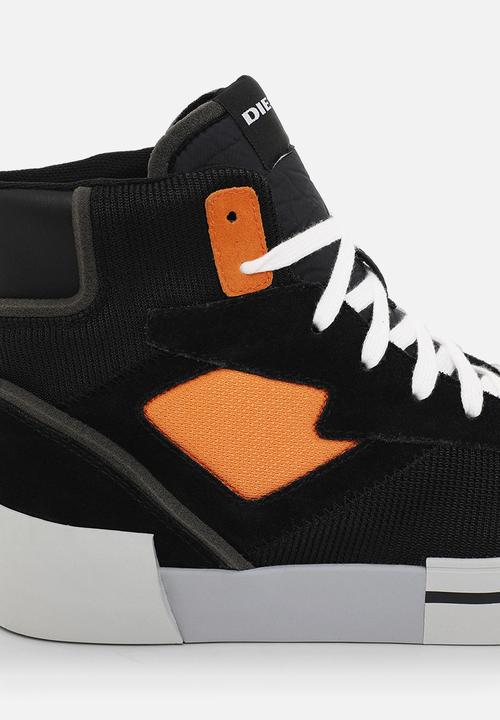 Diesel  - S-dese ms sneakers - black/flame orange