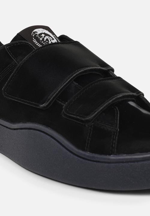 Diesel  - S-clever low strap w sneakers - black