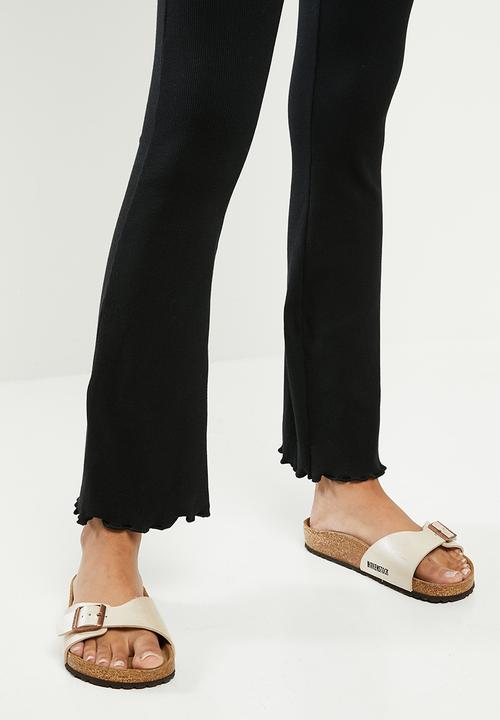 Blake - Ribbed flare pant - black