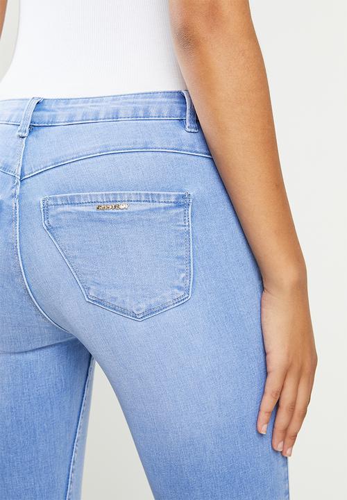 SISSY BOY - Fiesty axel capri with side zip - blue