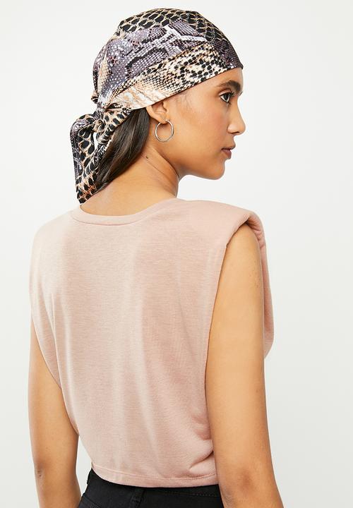 Blake - Cropped muscle tee - pink 