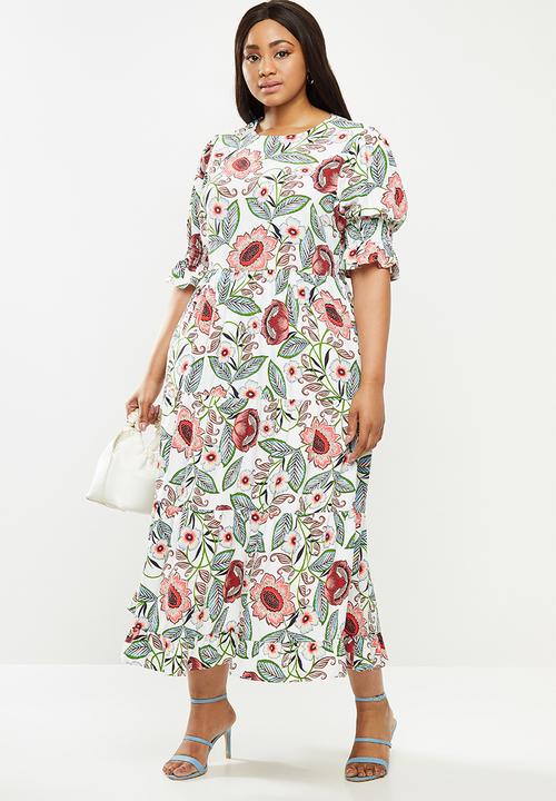 Glamorous - Plus size floral maxi - multi