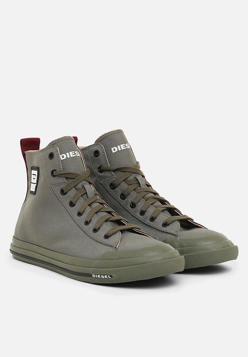 Diesel  - S-astico mid cut sneakers - stone grey