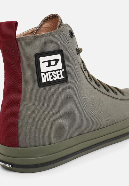 Diesel  - S-astico mid cut sneakers - stone grey