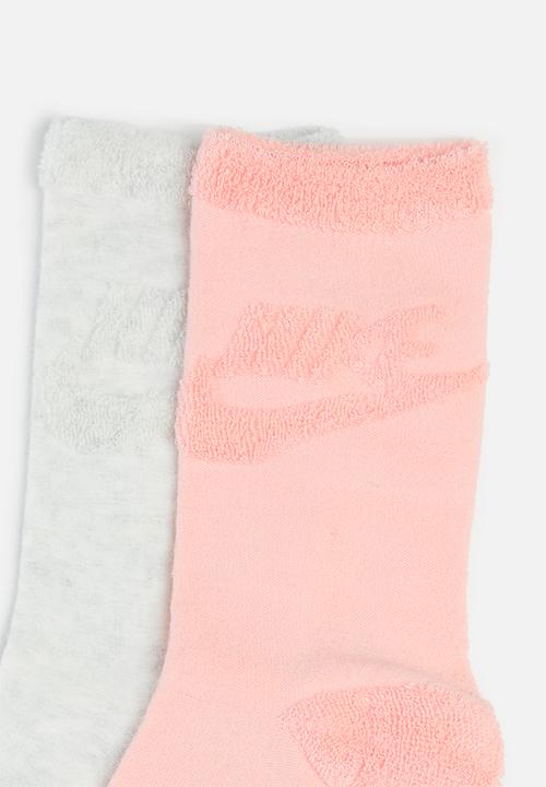 Nike - 2 Pack nhn rev loop futura crew - pink & grey 