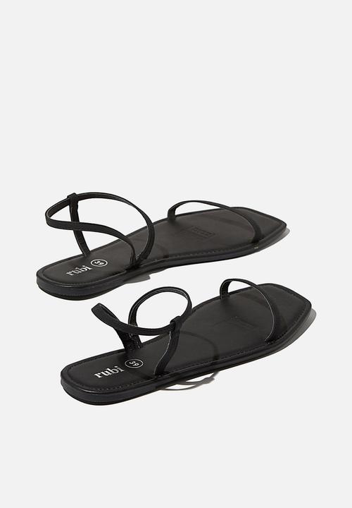 Cotton On - Everyday eden fine strap sandal - black