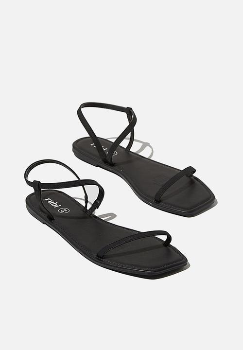Cotton On - Everyday eden fine strap sandal - black