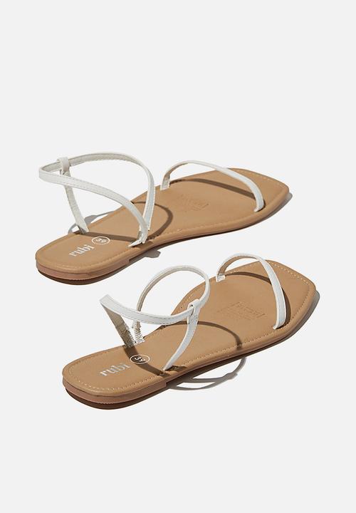 Cotton On - Everyday eden fine strap sandal - white