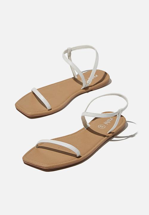 Cotton On - Everyday eden fine strap sandal - white