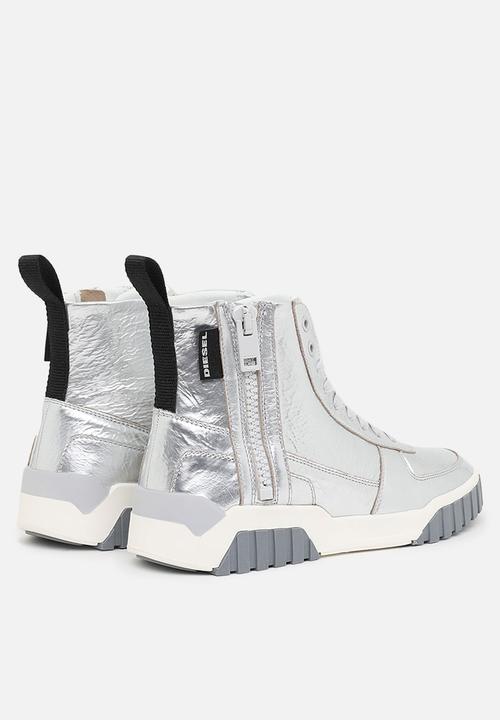 Diesel  - S-rua mc w sneakers - metallic white
