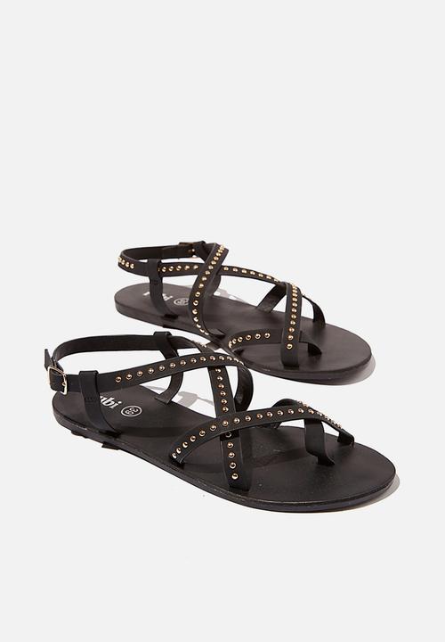 Cotton On - Tyra multi strap sandal - black 