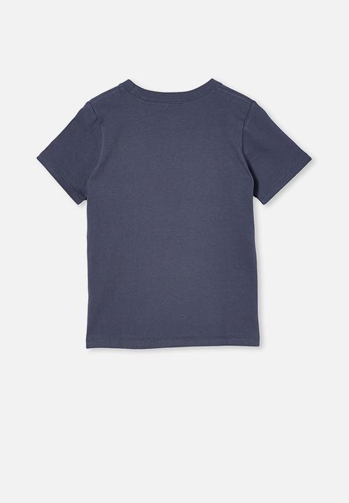Cotton On - Max skater short sleeve tee - vintage navy / nyc