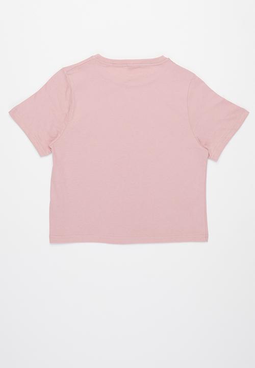 Rebel Republic - Printed crop top - pink