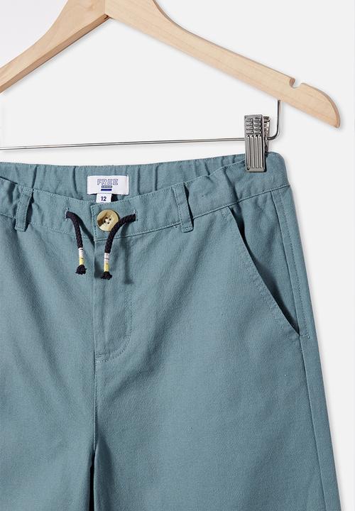 Free by Cotton On - Boys lionel chino short - deep pool blue