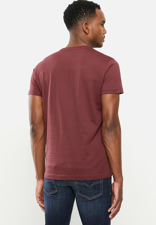Diesel  - T-diego-logo T-shirt - burgundy