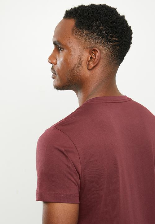Diesel  - T-diego-logo T-shirt - burgundy
