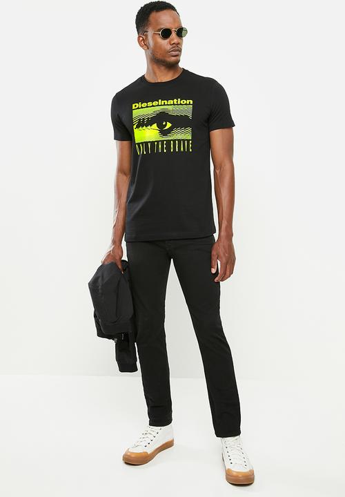 Diesel  - T-diego-j5 T-shirt - black