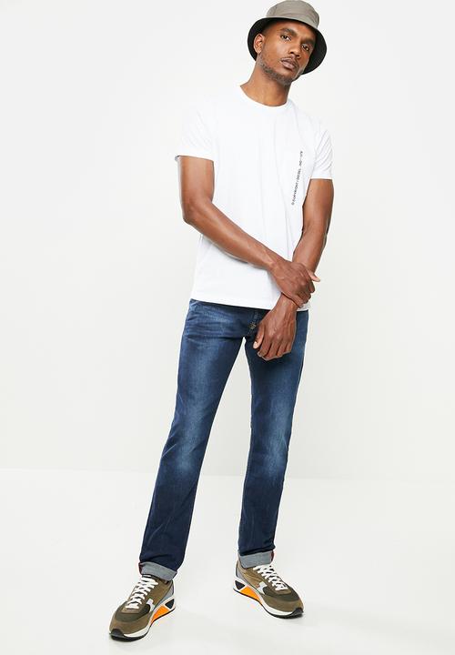 Diesel  - T-rubin-pocket-j1 T-shirt - white
