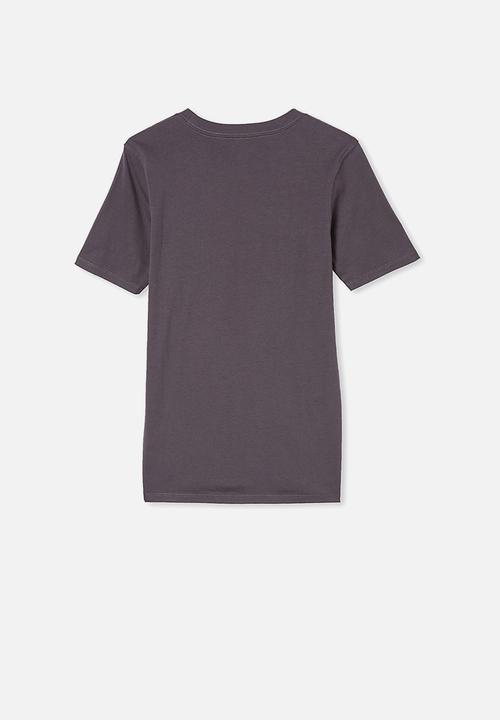 Free by Cotton On - Free boys skater short sleeve tee - grey
