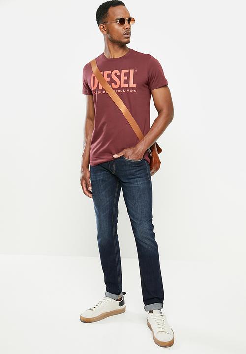 Diesel  - Sleenker-x l.32 trousers - med blue