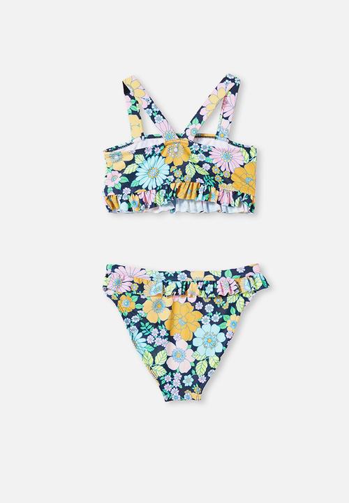 Free by Cotton On - Phoebe ruffle tankini - indian ink