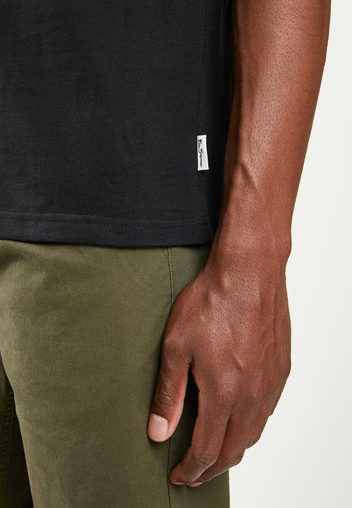 Ben Sherman - Center stripe tee - black