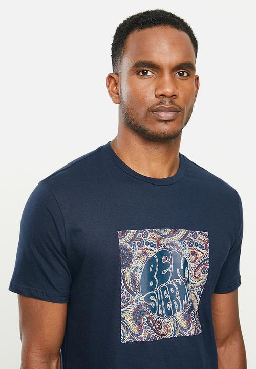 Ben Sherman - Phycadellic tee - navy