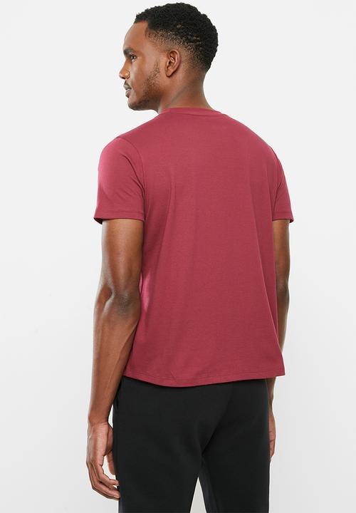 ASICS - Asics big logo tee - burgundy