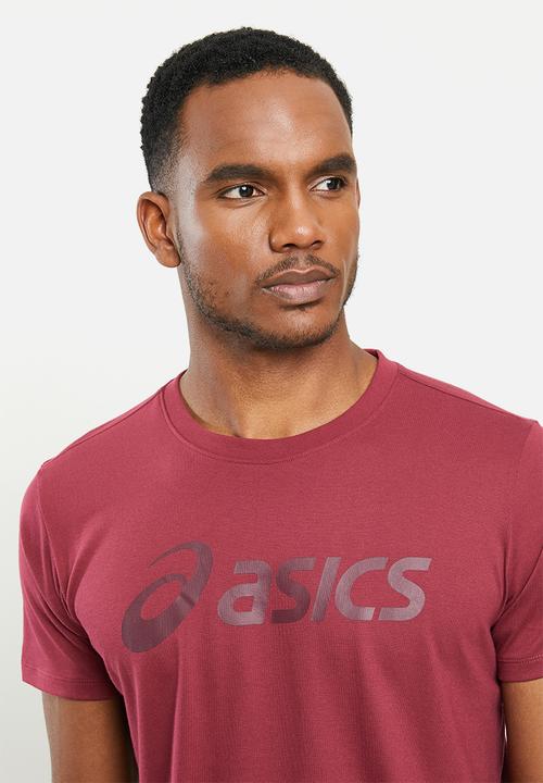 ASICS - Asics big logo tee - burgundy