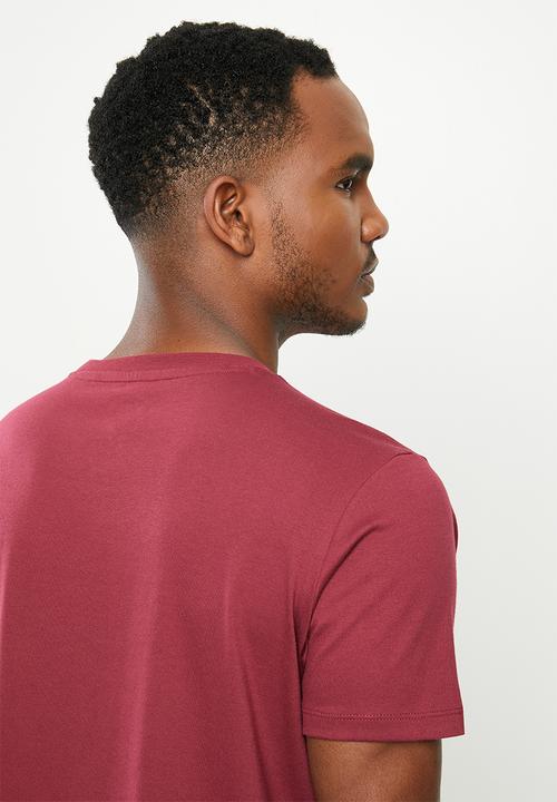 ASICS - Asics big logo tee - burgundy