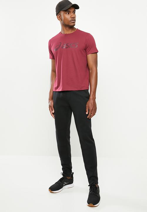ASICS - Asics big logo tee - burgundy