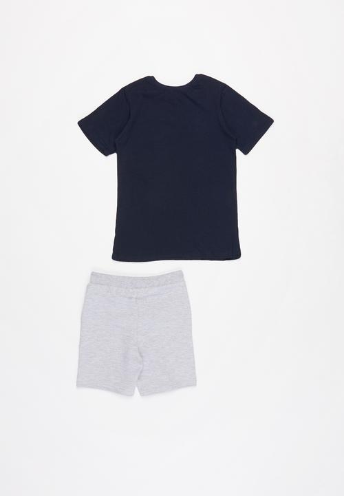 Superbalist Kids - Nasa shorts & tee set - navy & grey