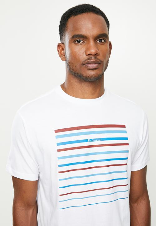 Ben Sherman - Center stripe tee - white