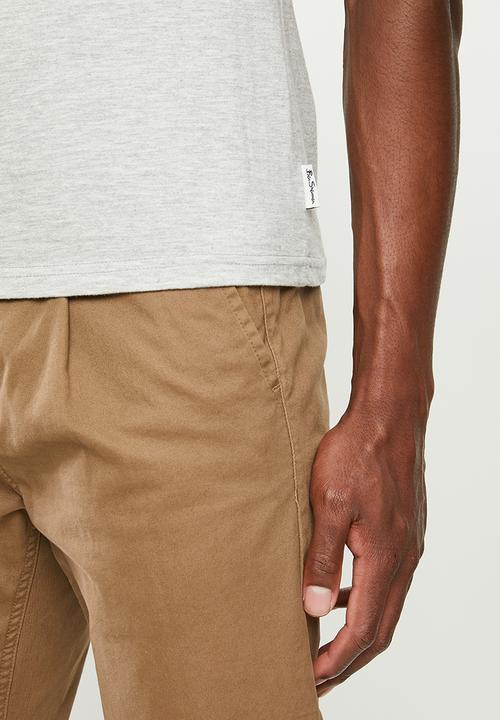 Ben Sherman - Center stripe tee - grey