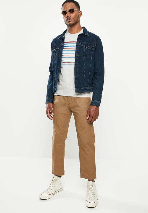 Ben Sherman - Center stripe tee - grey