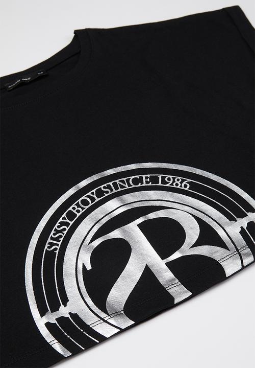 SISSY BOY - Boxy basic T-shirt - black
