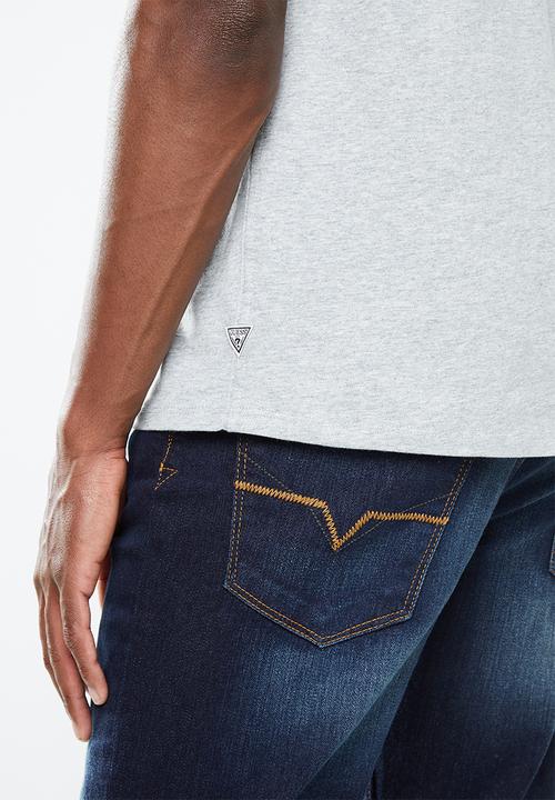GUESS - Short sleeve Guess 2 colour crew tee - grey