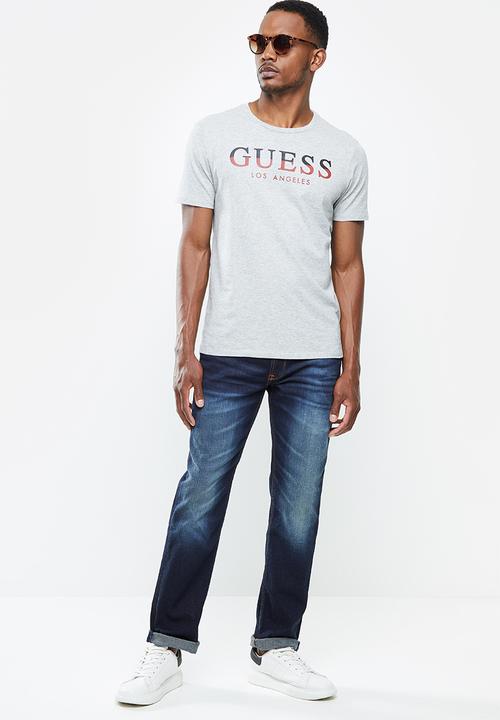 GUESS - Short sleeve Guess 2 colour crew tee - grey