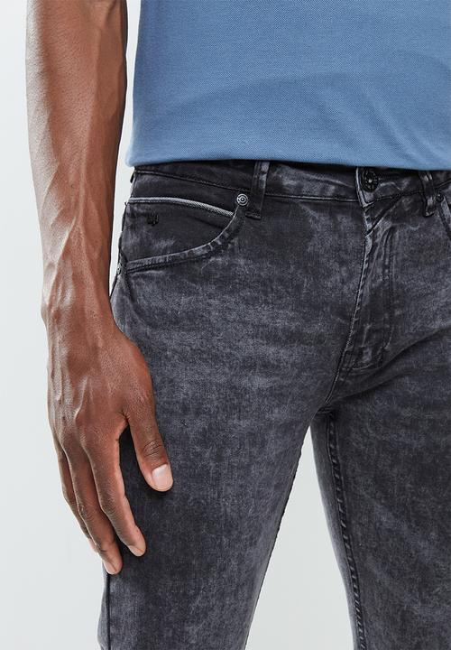 SOVIET - Sledge mens slim fit denim - grey