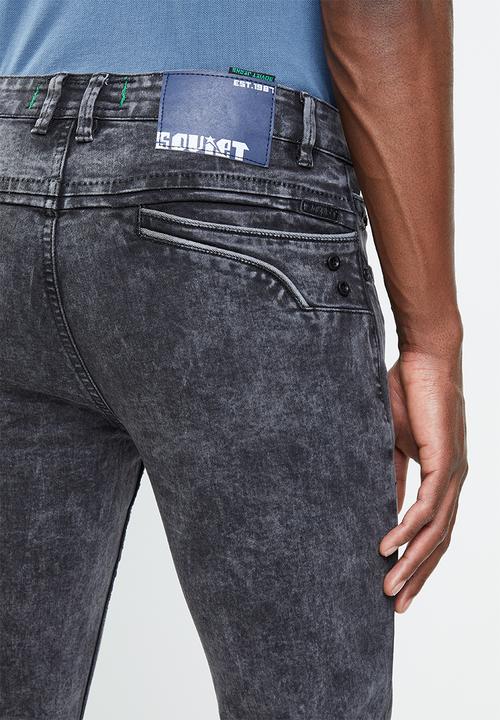 SOVIET - Sledge mens slim fit denim - grey