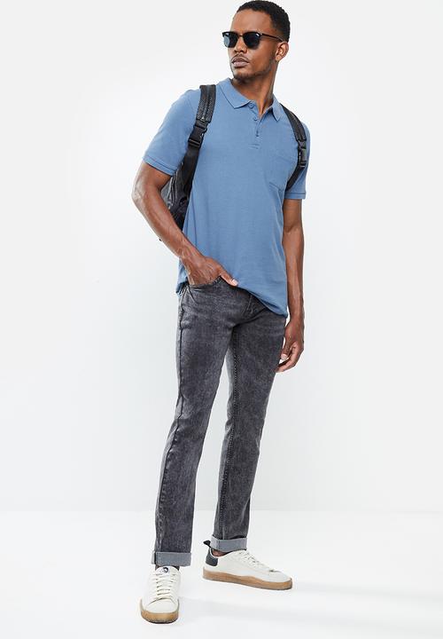 SOVIET - Sledge mens slim fit denim - grey