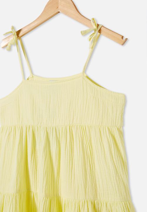 Free by Cotton On - Nicole sleeveless dress - lemon drop