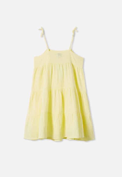 Free by Cotton On - Nicole sleeveless dress - lemon drop