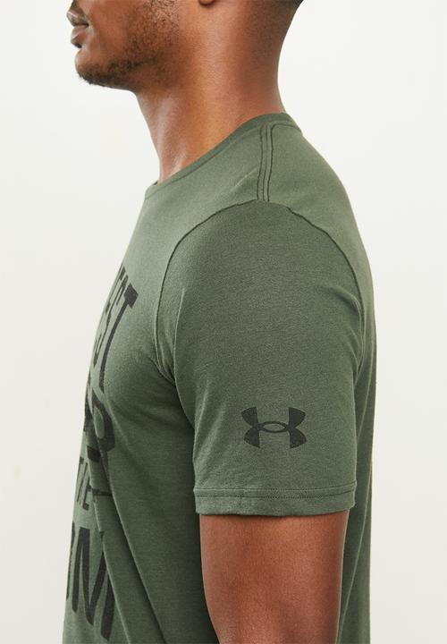 Under Armour - Under armour pjt rock hardest wrkr short sleeve tee - green