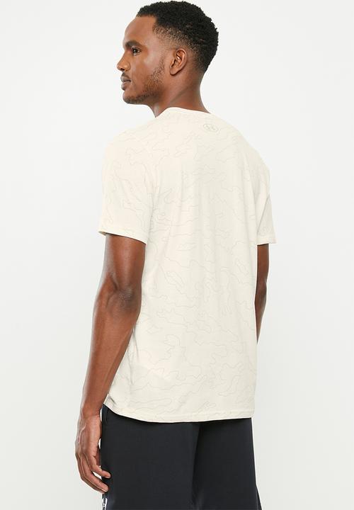 Under Armour - Under armour all over wordmark short sleeve tee - neutral