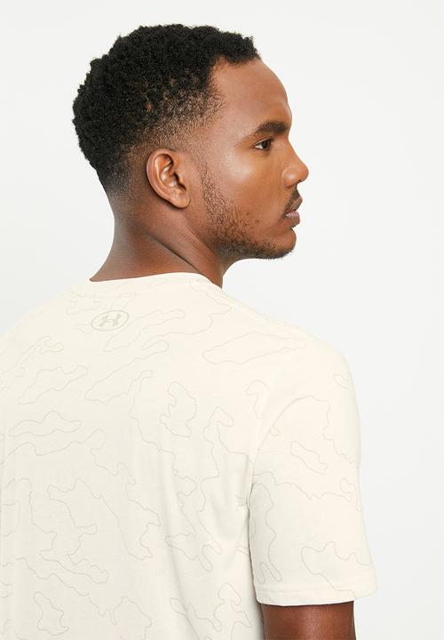 Under Armour - Under armour all over wordmark short sleeve tee - neutral