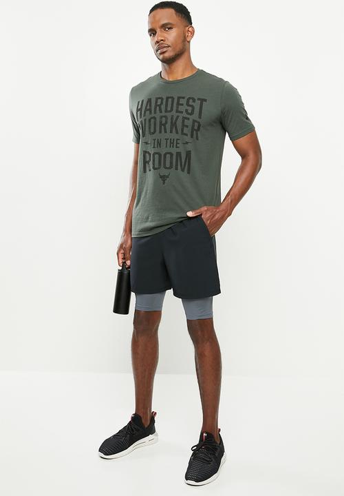 Under Armour - Qualifier 2-in-1 short - black